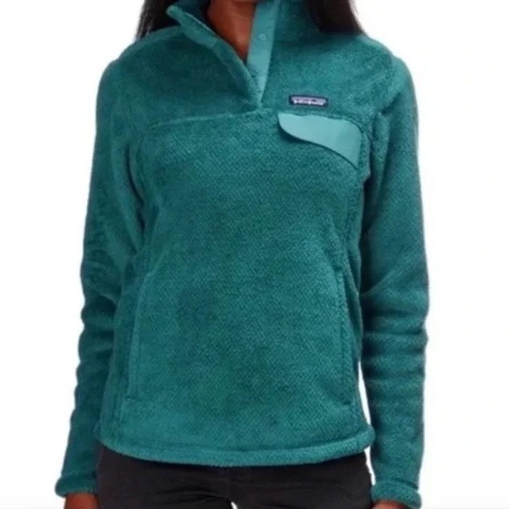 PATAGONIA Re-Tool Snap-T Pullover Fleece Mogul Teal Blue Green